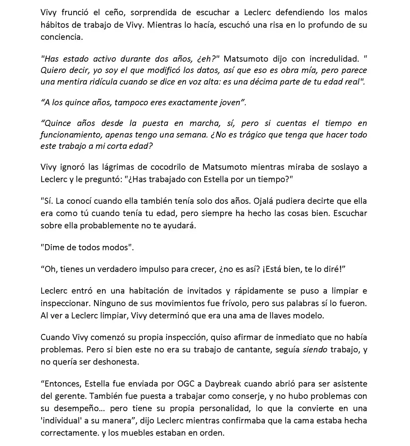 Vivy: Fluorite Eye's Song (Novela) - Capítulo 5.02 - Página 5 - LectorTMOo