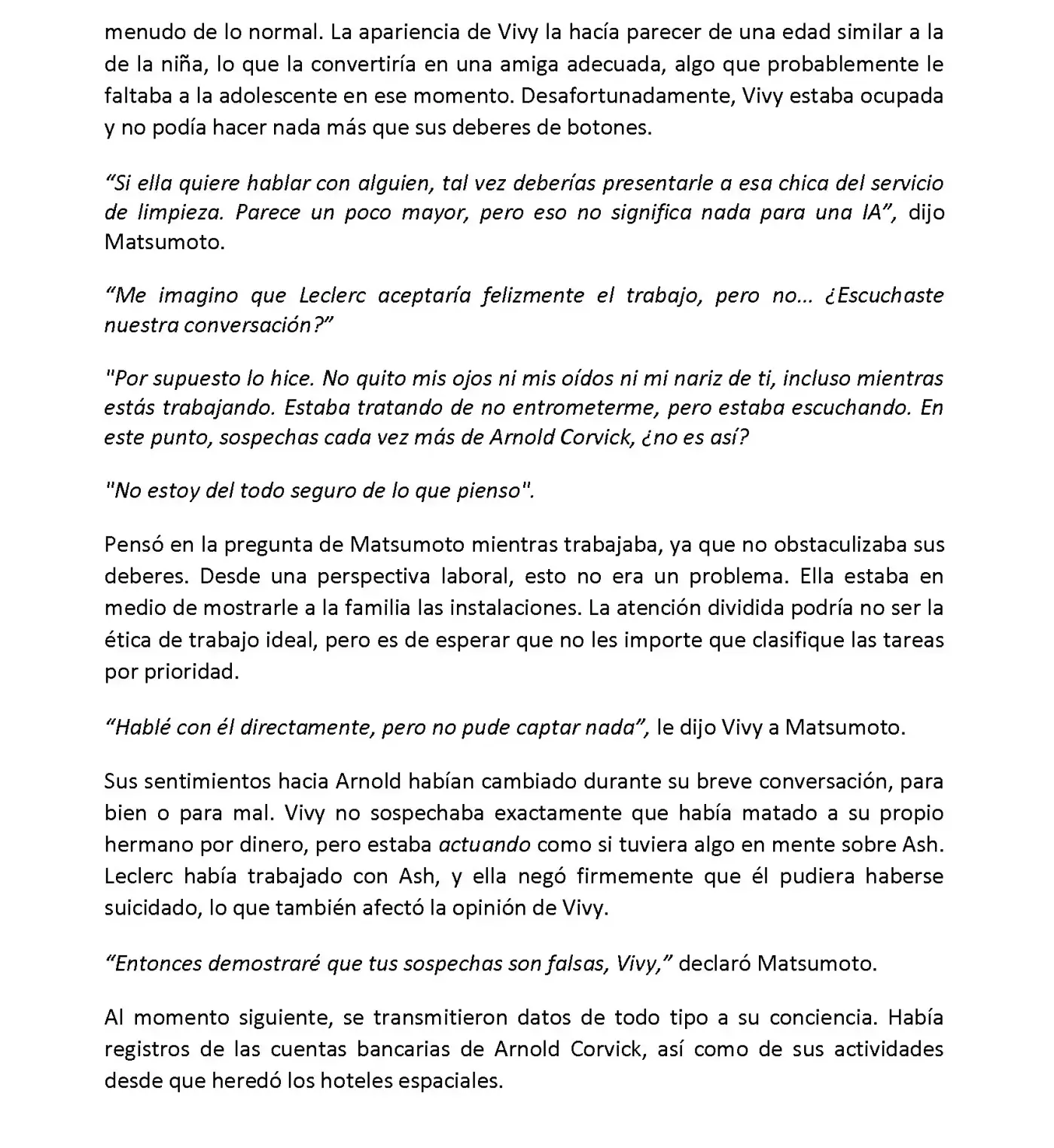 Vivy: Fluorite Eye's Song (Novela) - Capítulo 5.05 - Página 6 - LectorTMOo