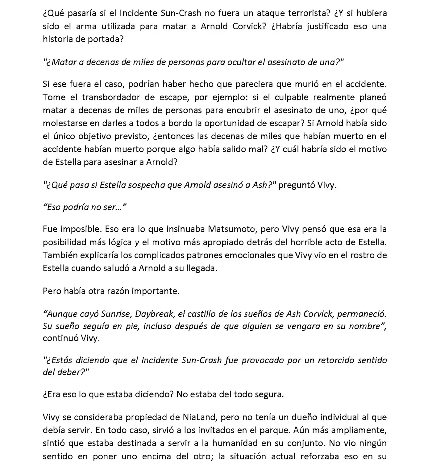 Vivy: Fluorite Eye's Song (Novela) - Capítulo 5.06 - Página 4 - LectorTMOo