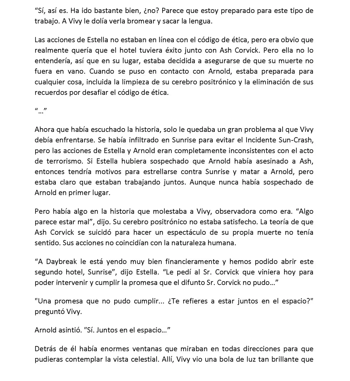 Vivy: Fluorite Eye's Song (Novela) - Capítulo 5.09 - Página 4 - LectorTMOo