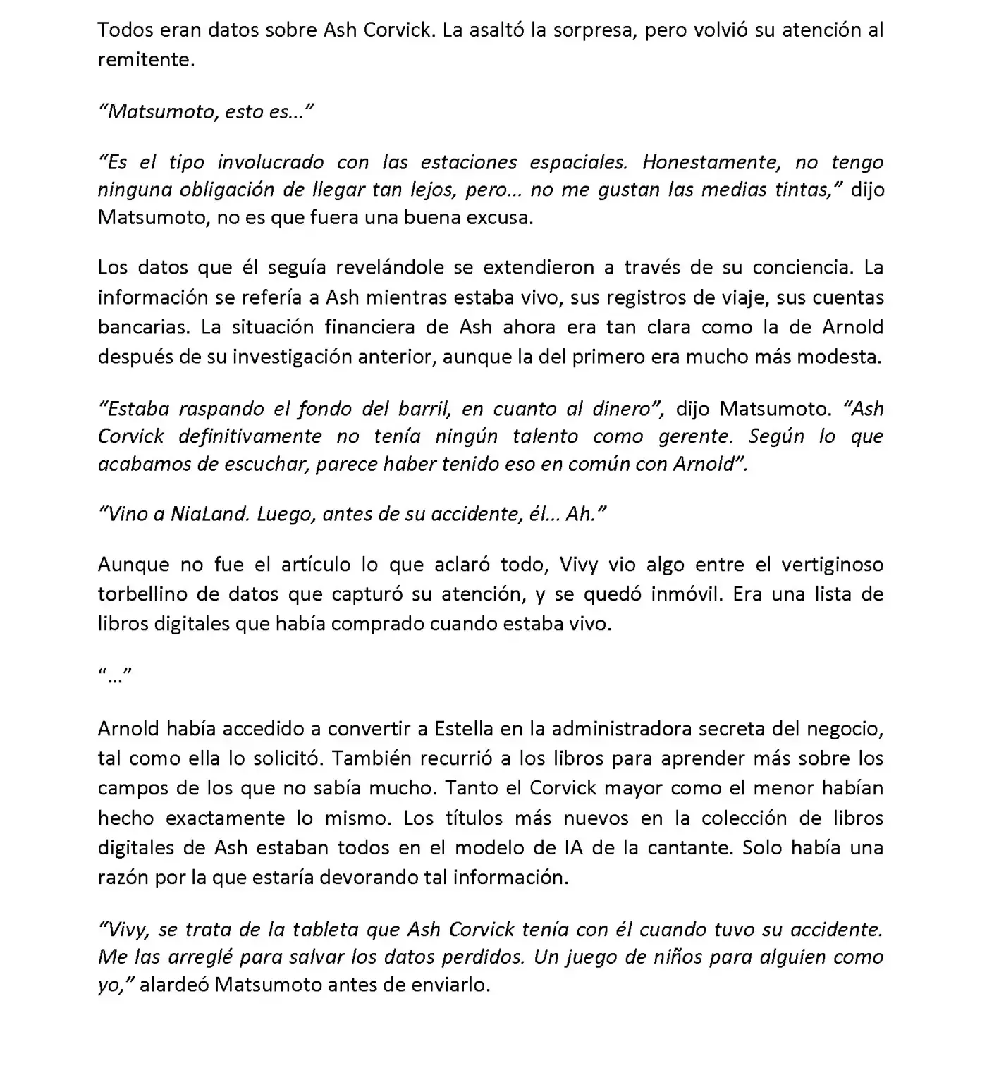 Vivy: Fluorite Eye's Song (Novela) - Capítulo 5.09 - Página 8 - LectorTMOo