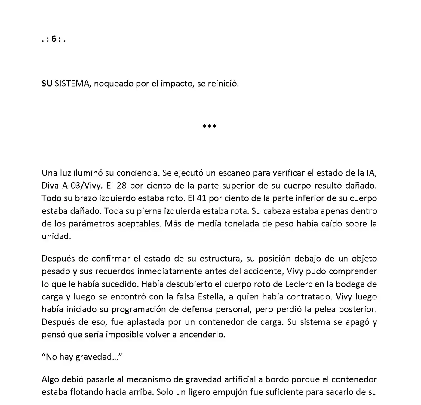Vivy: Fluorite Eye's Song (Novela) - Capítulo 6.06 - Página 2 - LectorTMOo