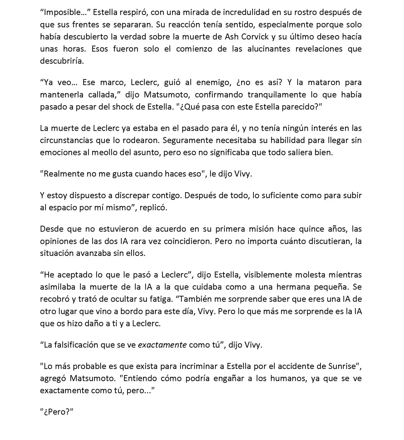 Vivy: Fluorite Eye's Song (Novela) - Capítulo 6.06 - Página 6 - LectorTMOo