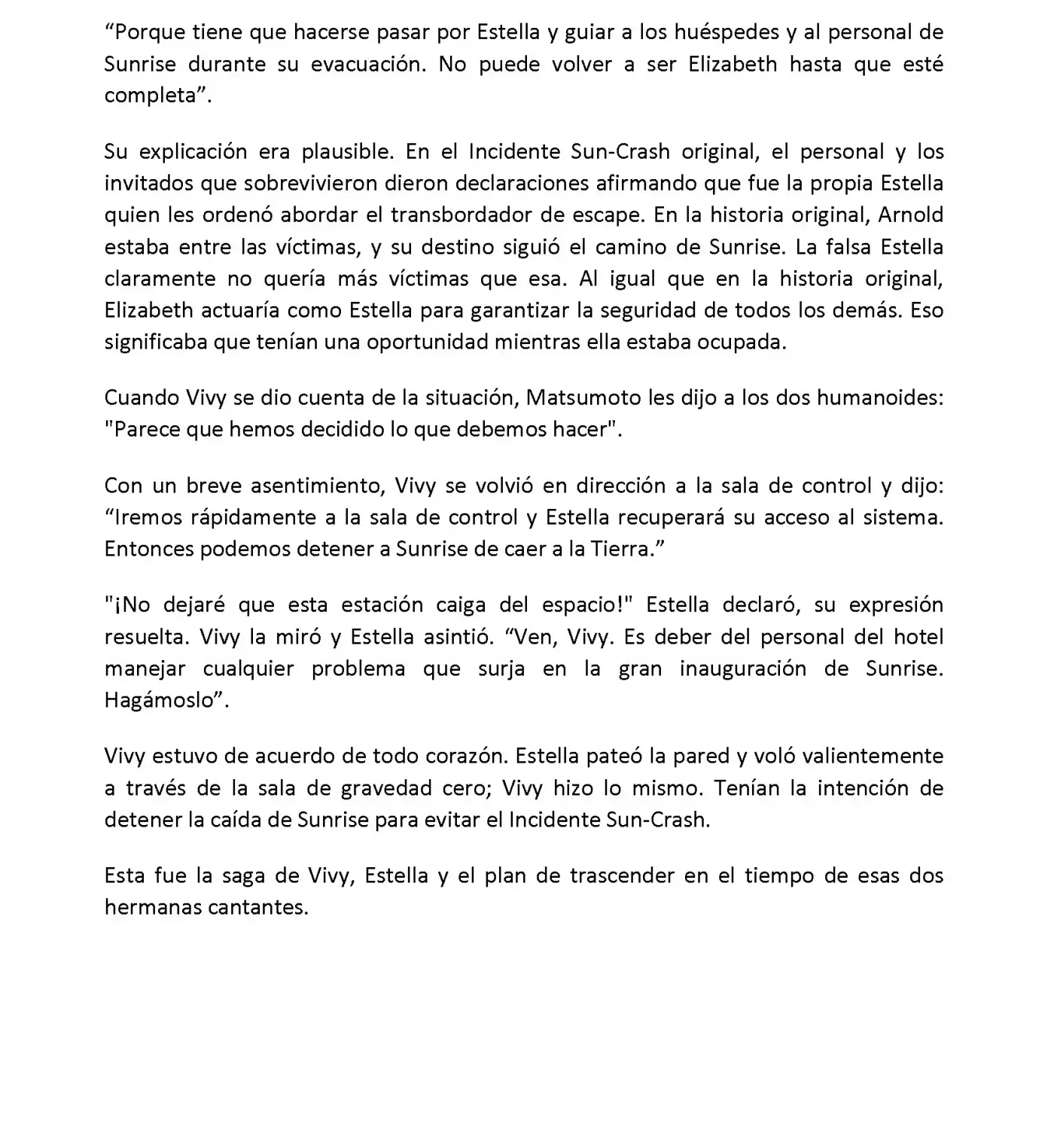 Vivy: Fluorite Eye's Song (Novela) - Capítulo 6.08 - Página 5 - LectorTMOo