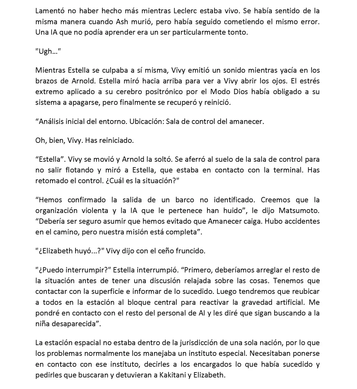 Vivy: Fluorite Eye's Song (Novela) - Capítulo 7.06 - Página 5 - LectorTMOo