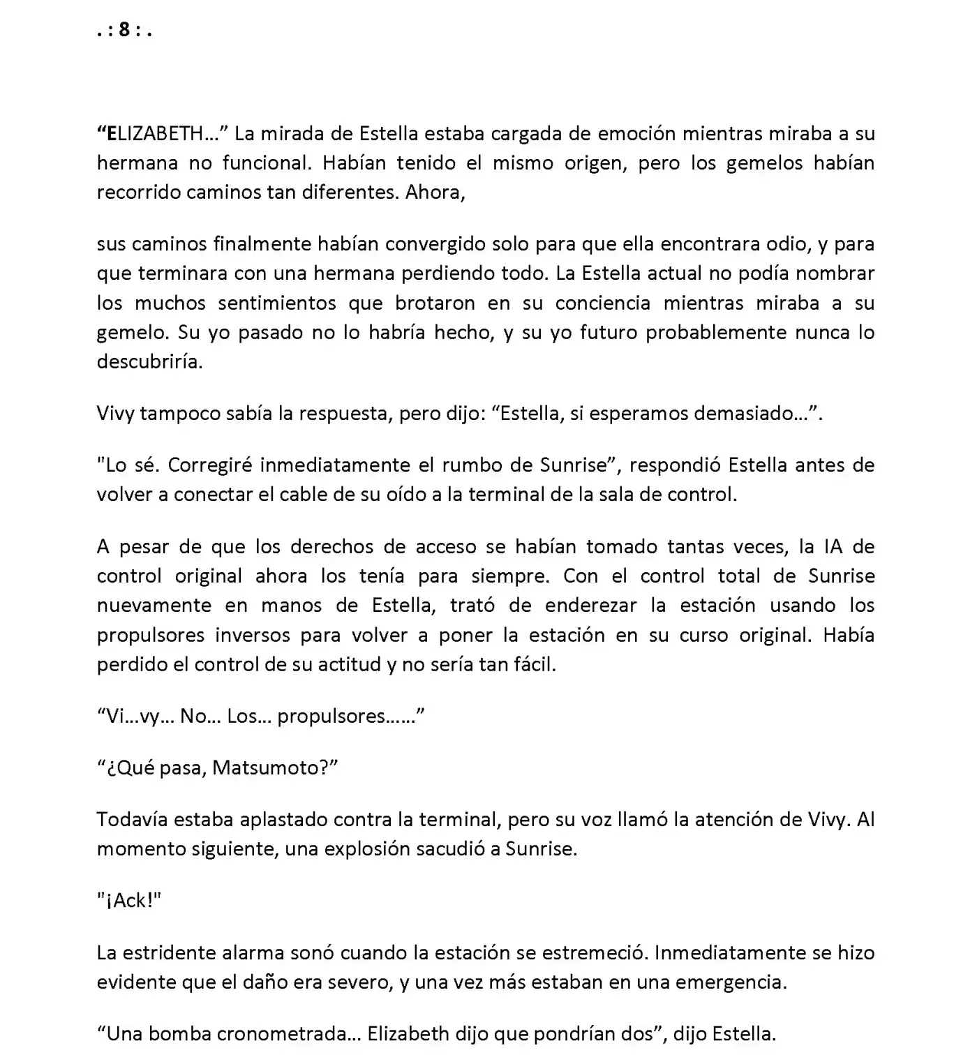 Vivy: Fluorite Eye's Song (Novela) - Capítulo 7.08 - Página 2 - LectorTMOo