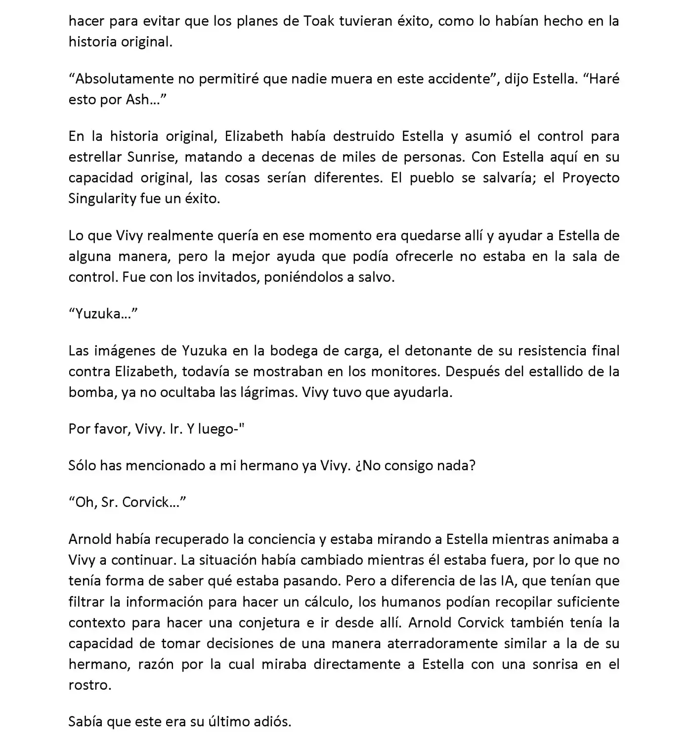 Vivy: Fluorite Eye's Song (Novela) - Capítulo 7.08 - Página 4 - LectorTMOo