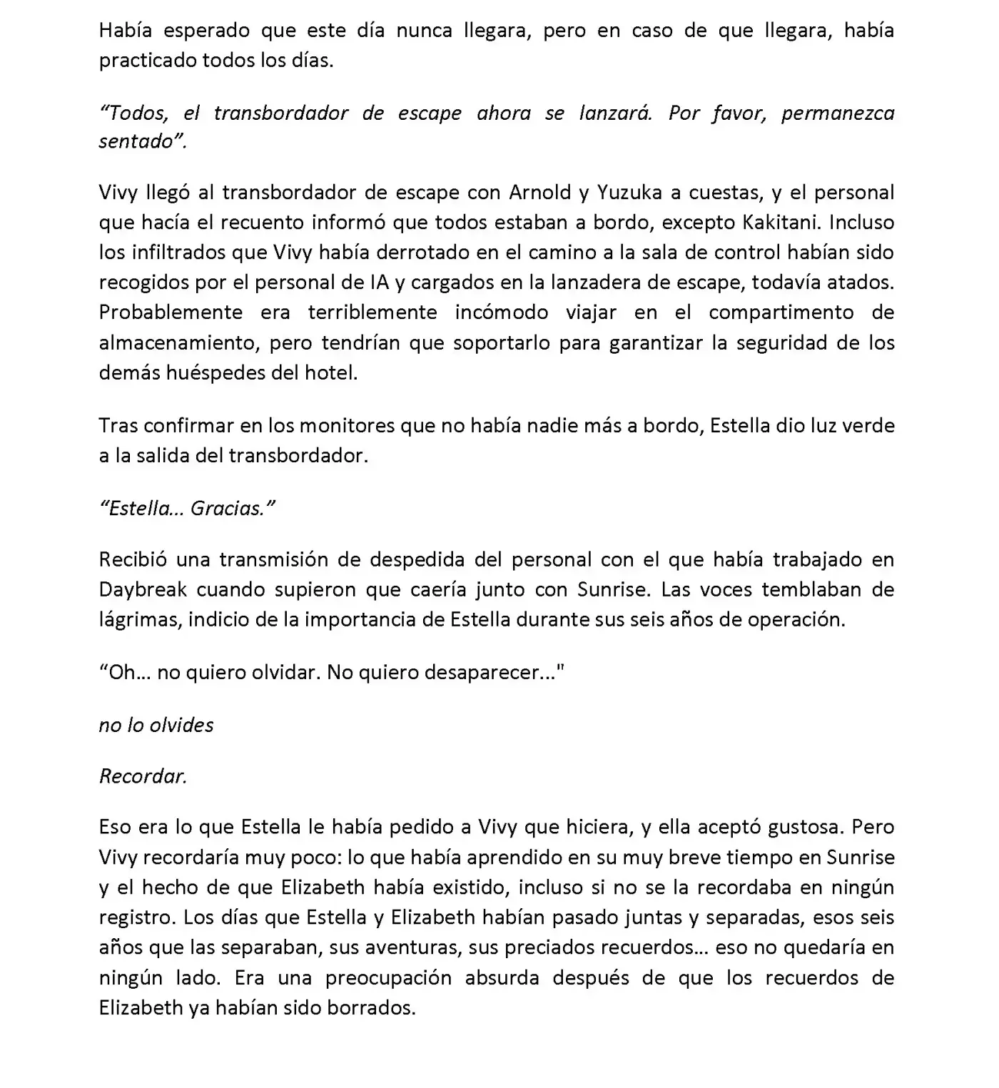 Vivy: Fluorite Eye's Song (Novela) - Capítulo 7.09 - Página 4 - LectorTMOo