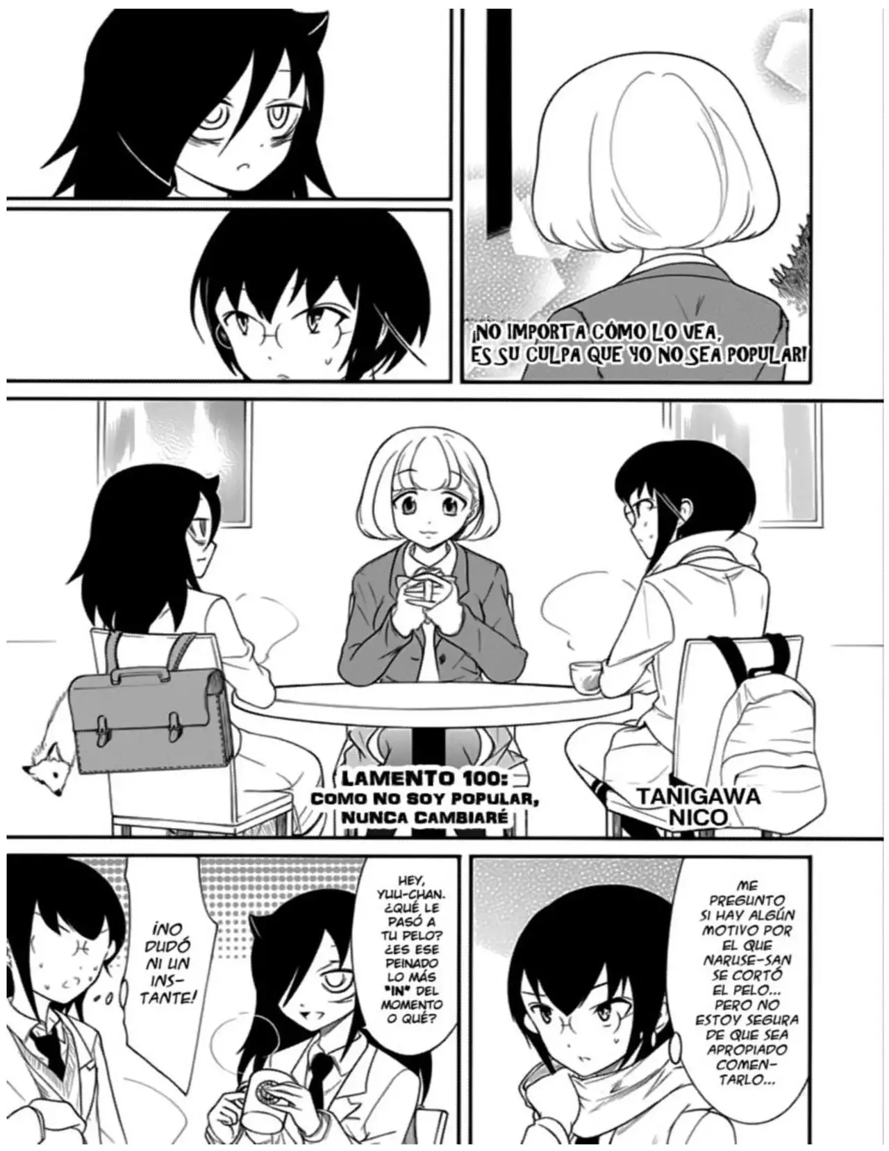 Watashi ga Motenai no wa Dou Kangaetemo Omaera ga Warui!, It's Not My Fault That I'm Not Popular! - Capítulo 100 - Página 1 - LectorTMOo