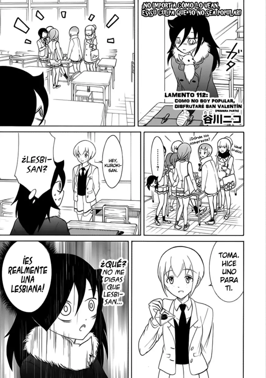 Watashi ga Motenai no wa Dou Kangaetemo Omaera ga Warui!, It's Not My Fault That I'm Not Popular! - Capítulo 112 - Página 1 - LectorTMOo
