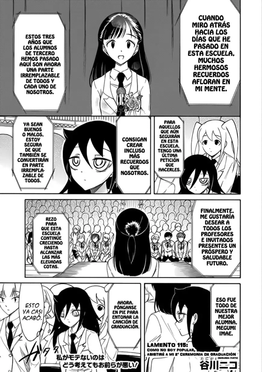 Watashi ga Motenai no wa Dou Kangaetemo Omaera ga Warui!, It's Not My Fault That I'm Not Popular! - Capítulo 116 - Página 1 - LectorTMOo
