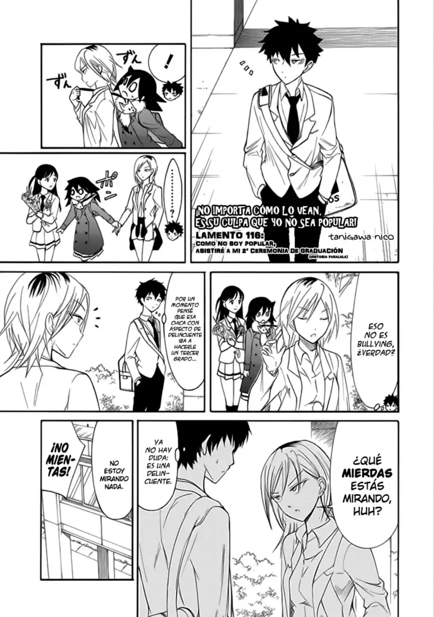 Watashi ga Motenai no wa Dou Kangaetemo Omaera ga Warui!, It's Not My Fault That I'm Not Popular! - Capítulo 116 - Página 9 - LectorTMOo