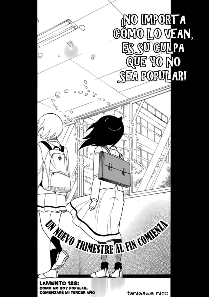 Watashi ga Motenai no wa Dou Kangaetemo Omaera ga Warui!, It's Not My Fault That I'm Not Popular! - Capítulo 122 - Página 2 - LectorTMOo