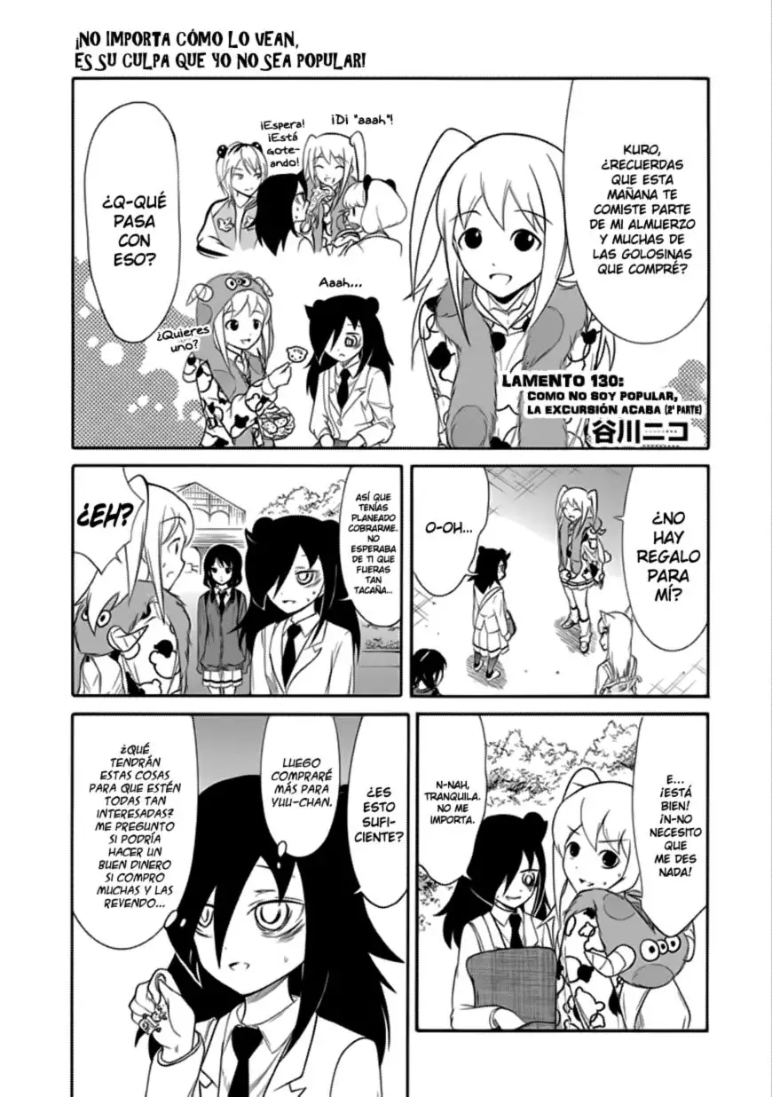 Watashi ga Motenai no wa Dou Kangaetemo Omaera ga Warui!, It's Not My Fault That I'm Not Popular! - Capítulo 130 - Página 14 - LectorTMOo