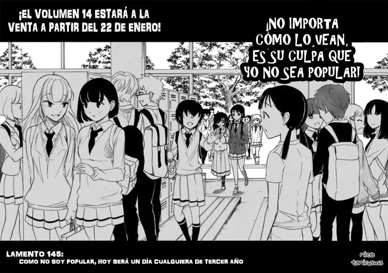 Watashi ga Motenai no wa Dou Kangaetemo Omaera ga Warui!, It's Not My Fault That I'm Not Popular! - Capítulo 145 - Página 3 - LectorTMOo
