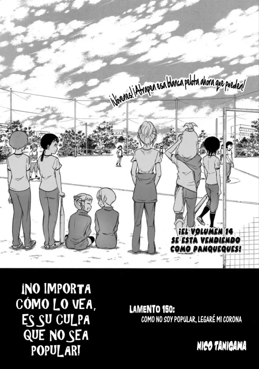 Watashi ga Motenai no wa Dou Kangaetemo Omaera ga Warui!, It's Not My Fault That I'm Not Popular! - Capítulo 150 - Página 1 - LectorTMOo