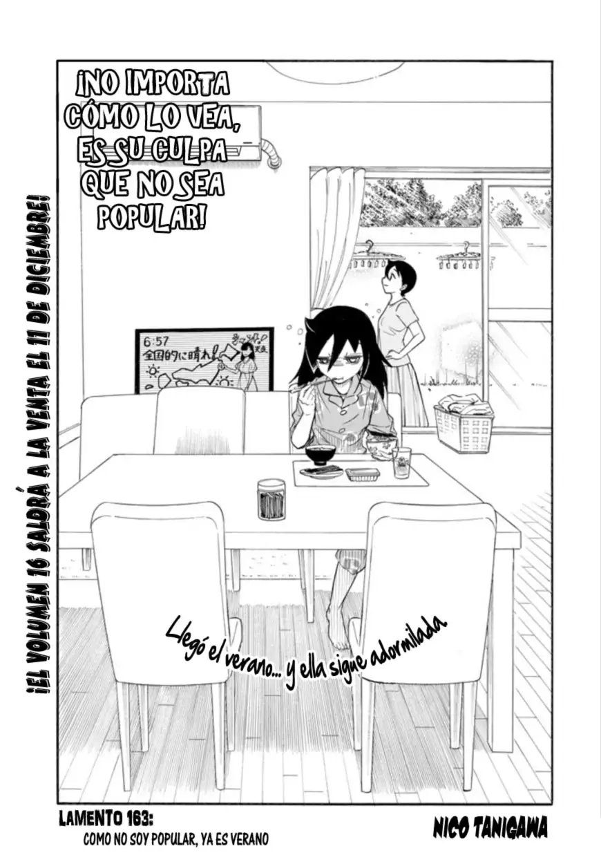 Watashi ga Motenai no wa Dou Kangaetemo Omaera ga Warui!, It's Not My Fault That I'm Not Popular! - Capítulo 163 - Página 1 - LectorTMOo