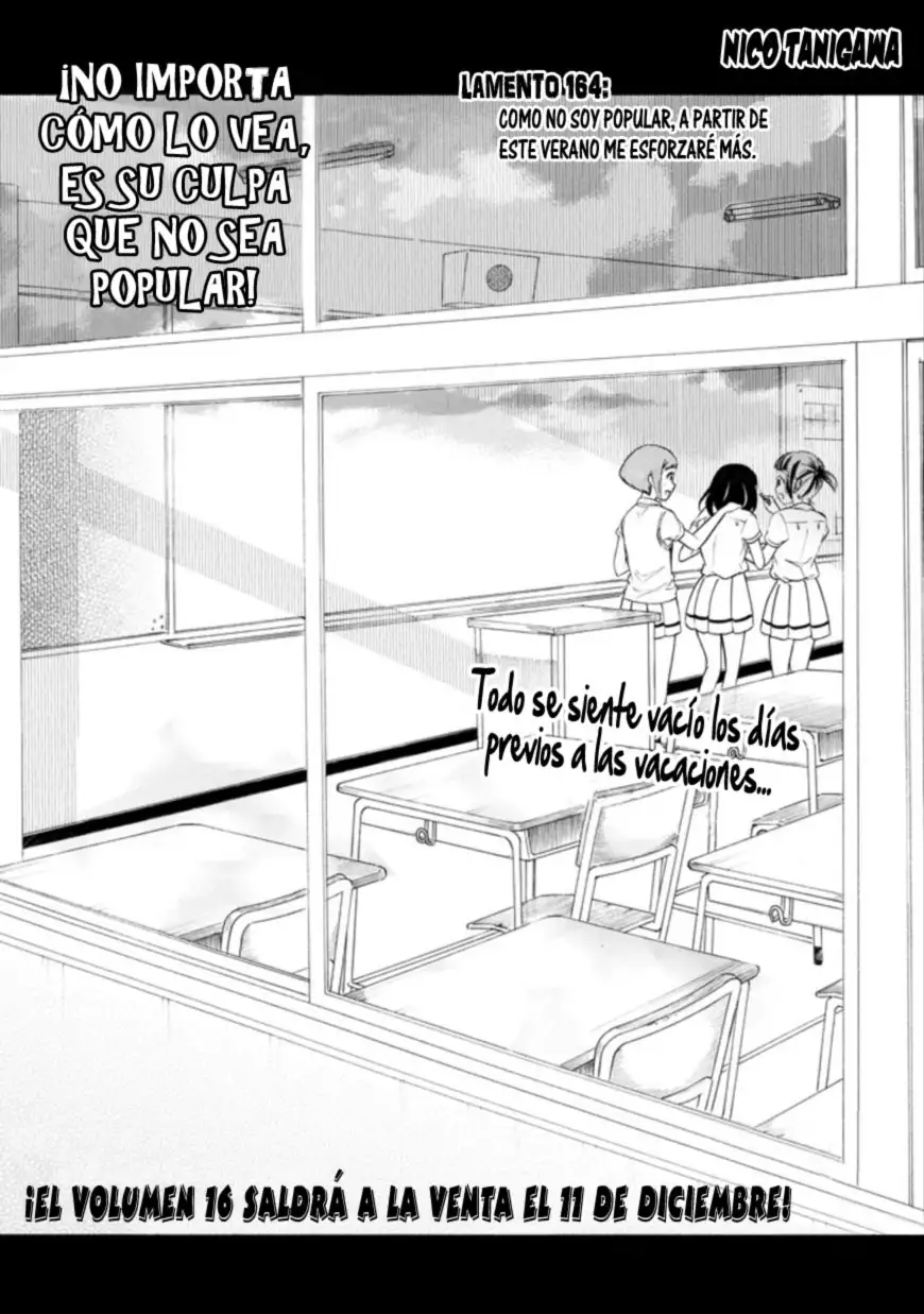 Watashi ga Motenai no wa Dou Kangaetemo Omaera ga Warui!, It's Not My Fault That I'm Not Popular! - Capítulo 164 - Página 1 - LectorTMOo
