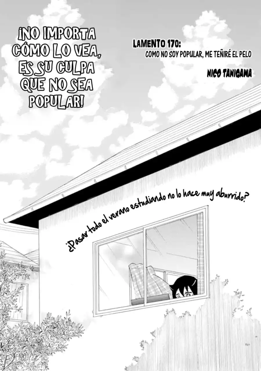 Watashi ga Motenai no wa Dou Kangaetemo Omaera ga Warui!, It's Not My Fault That I'm Not Popular! - Capítulo 170 - Página 1 - LectorTMOo