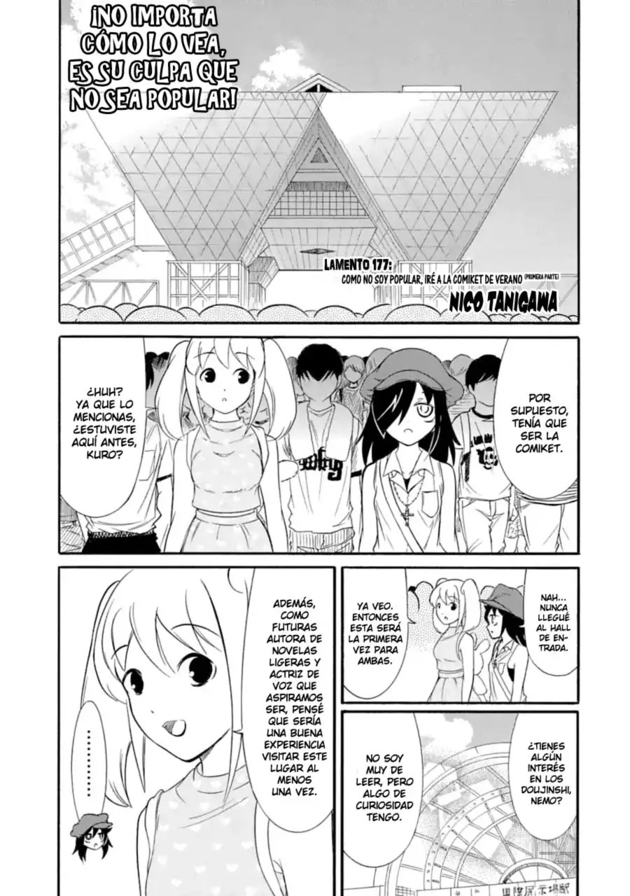 Watashi ga Motenai no wa Dou Kangaetemo Omaera ga Warui!, It's Not My Fault That I'm Not Popular! - Capítulo 177 - Página 1 - LectorTMOo