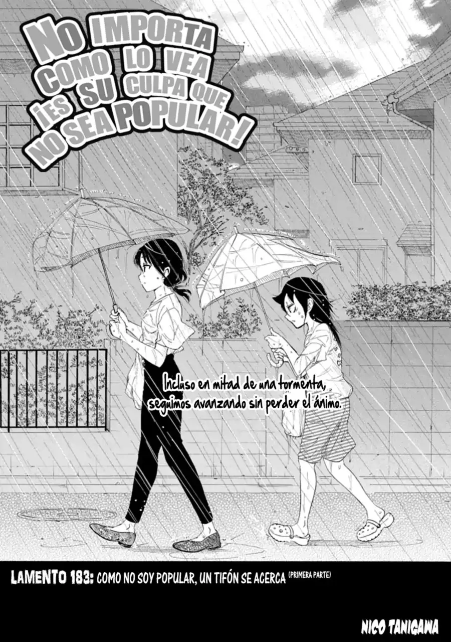 Watashi ga Motenai no wa Dou Kangaetemo Omaera ga Warui!, It's Not My Fault That I'm Not Popular! - Capítulo 183 - Página 3 - LectorTMOo