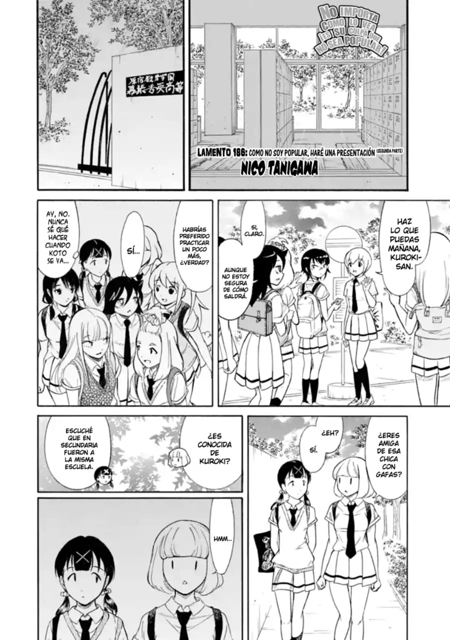Watashi ga Motenai no wa Dou Kangaetemo Omaera ga Warui!, It's Not My Fault That I'm Not Popular! - Capítulo 186 - Página 13 - LectorTMOo