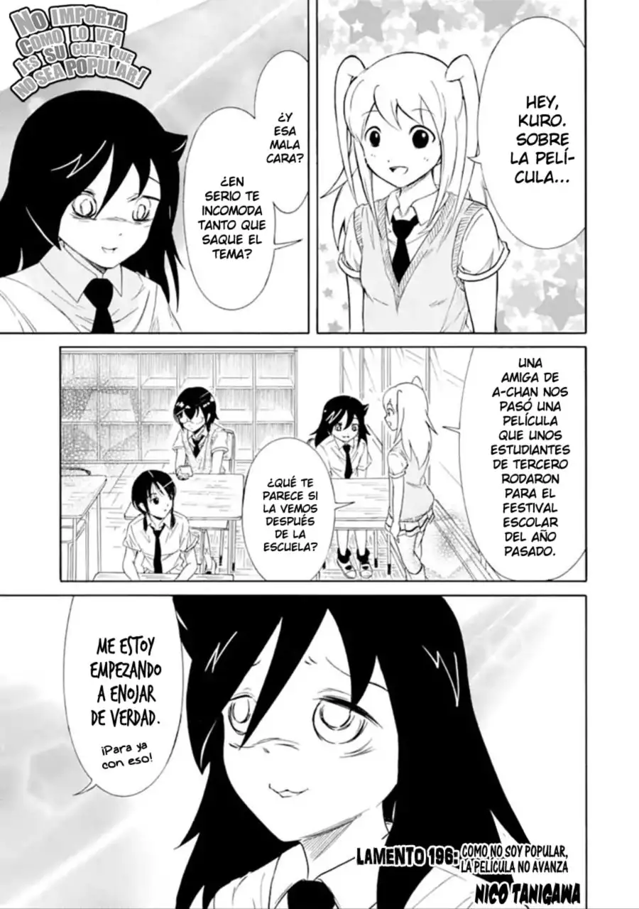 Watashi ga Motenai no wa Dou Kangaetemo Omaera ga Warui!, It's Not My Fault That I'm Not Popular! - Capítulo 196 - Página 1 - LectorTMOo