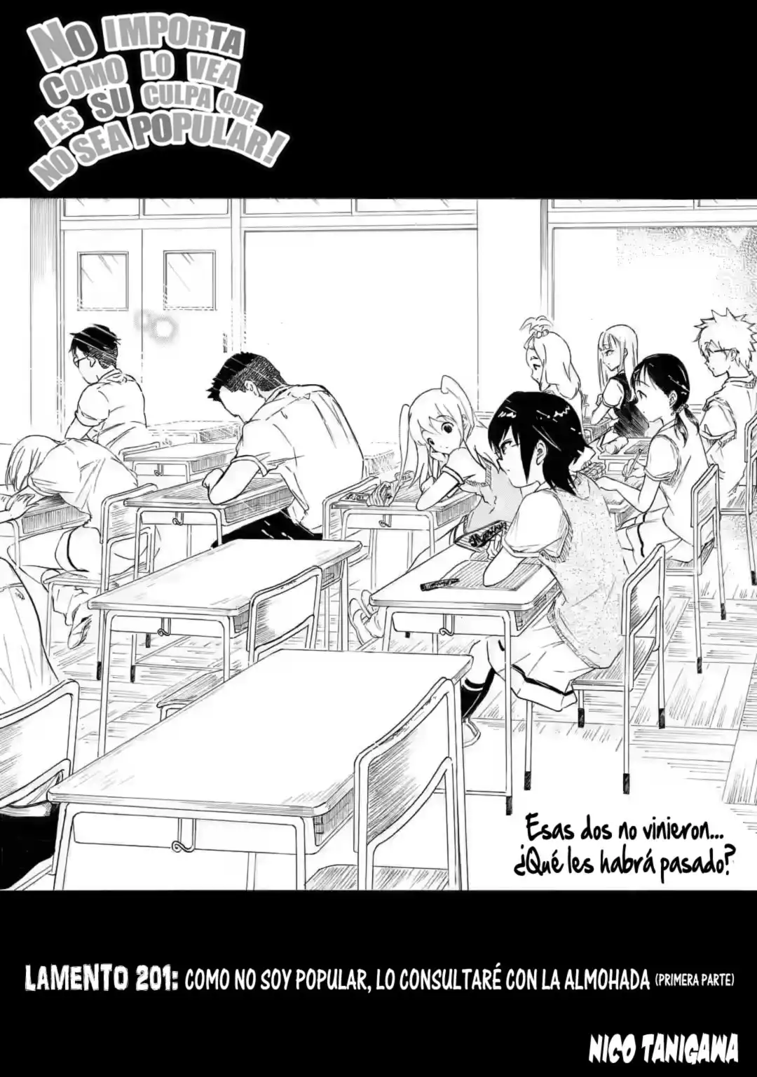 Watashi ga Motenai no wa Dou Kangaetemo Omaera ga Warui!, It's Not My Fault That I'm Not Popular! - Capítulo 201 - Página 1 - LectorTMOo