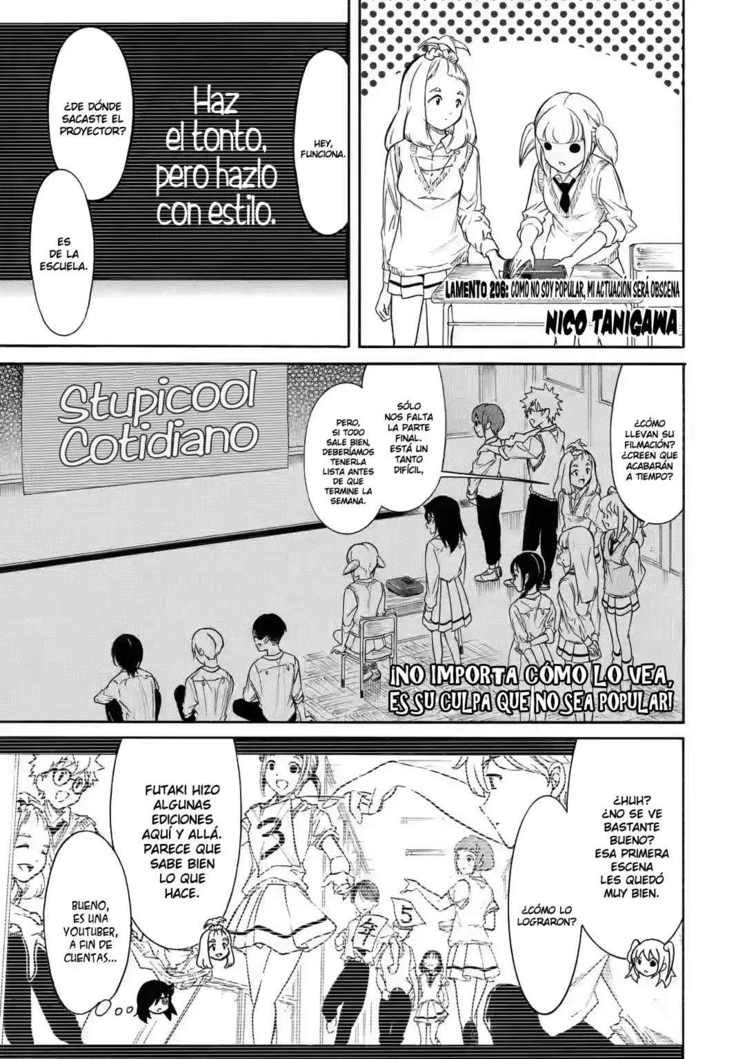 Watashi ga Motenai no wa Dou Kangaetemo Omaera ga Warui!, It's Not My Fault That I'm Not Popular! - Capítulo 206 - Página 1 - LectorTMOo