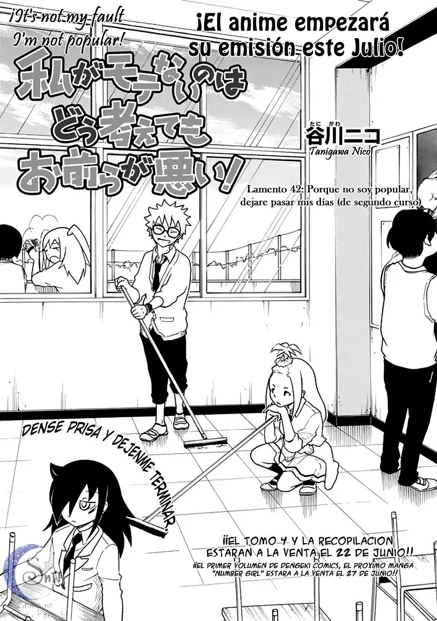 Watashi ga Motenai no wa Dou Kangaetemo Omaera ga Warui!, It's Not My Fault That I'm Not Popular! - Capítulo 42 - Página 2 - LectorTMOo