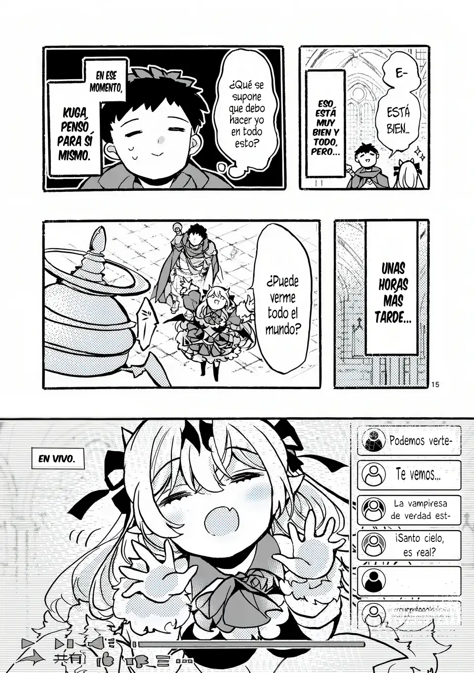Yamiochi Yuusha no Haishin Haishin ~Tsuihousare, Kakushi Boss Beya ni Hourikomareta Kekka, Jefe de Tansakushagari Haishin wo Hajimeru~ - Capítulo 2 - Página 15 - LectorTMOo