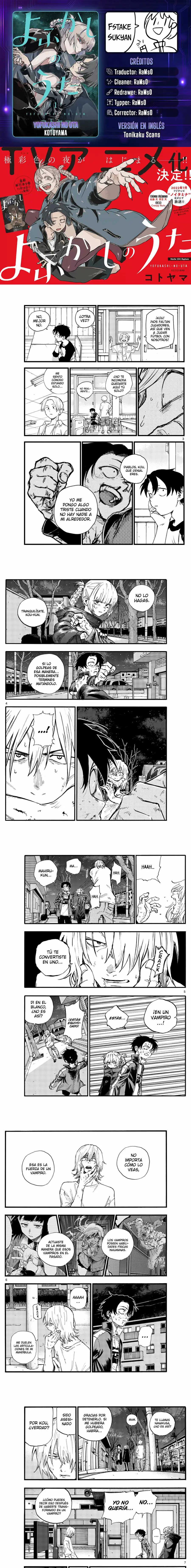 Yofukashi no Uta - Capítulo 104 - Página 1 - LectorTMOo