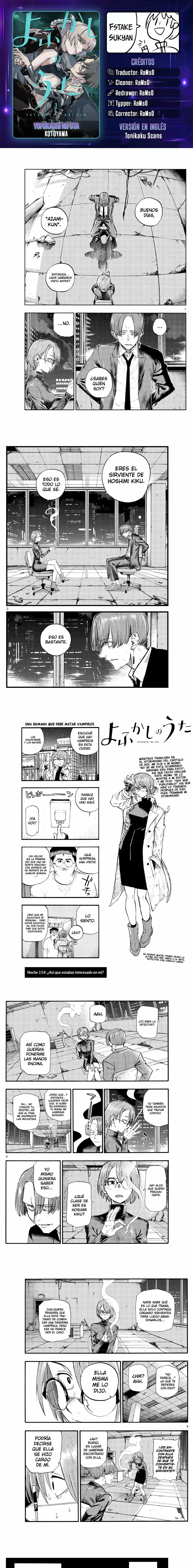 Yofukashi no Uta - Capítulo 114 - Página 1 - LectorTMOo