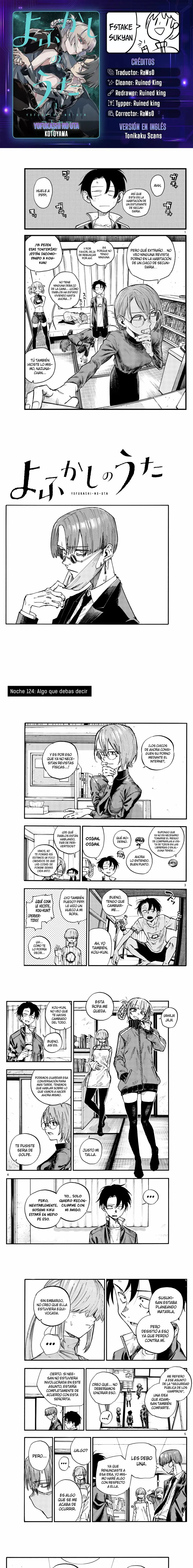 Yofukashi no Uta - Capítulo 124 - Página 1 - LectorTMOo