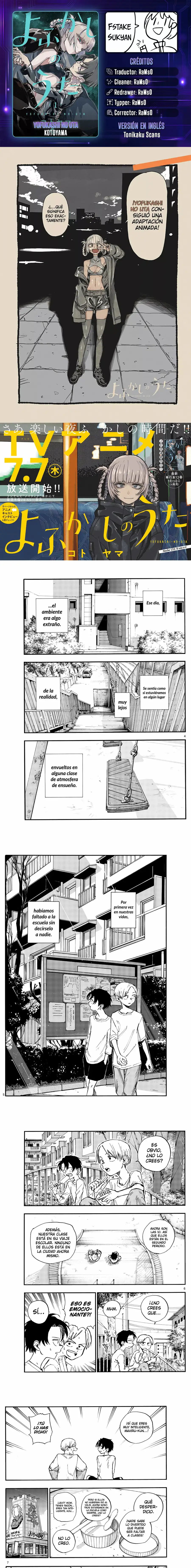 Yofukashi no Uta - Capítulo 133 - Página 1 - LectorTMOo