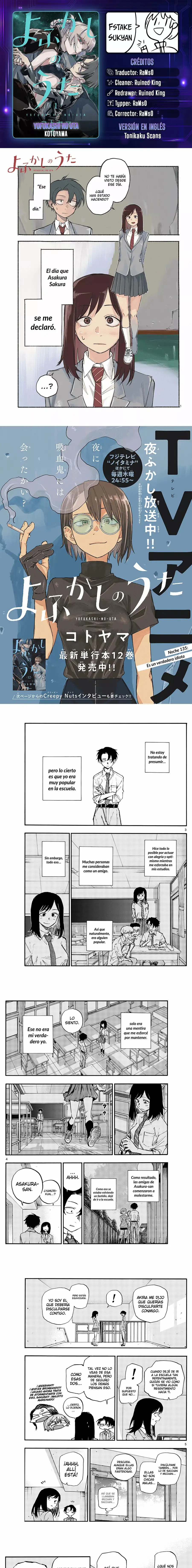 Yofukashi no Uta - Capítulo 135 - Página 1 - LectorTMOo