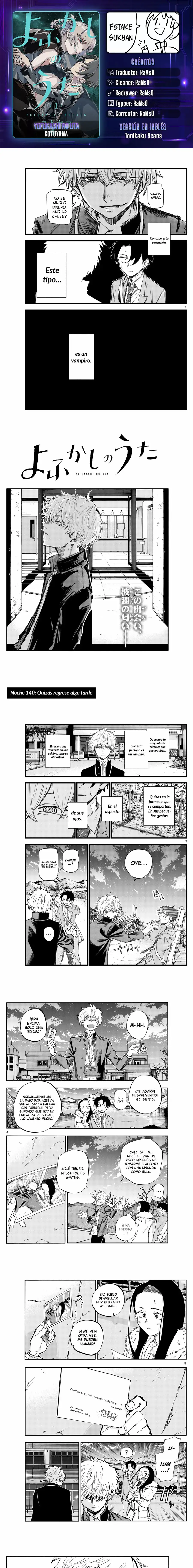 Yofukashi no Uta - Capítulo 140 - Página 1 - LectorTMOo