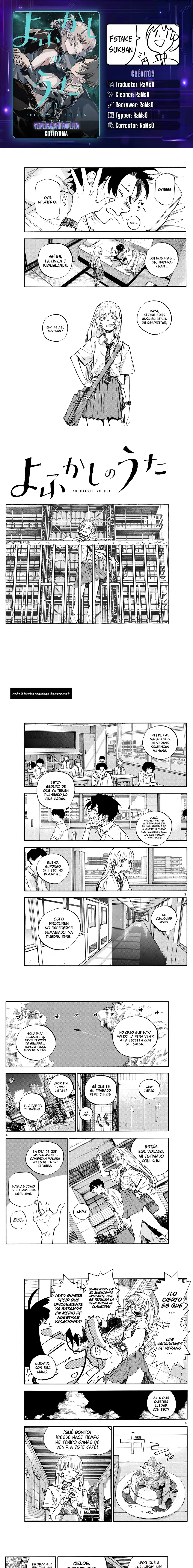 Yofukashi no Uta - Capítulo 195 - Página 1 - LectorTMOo