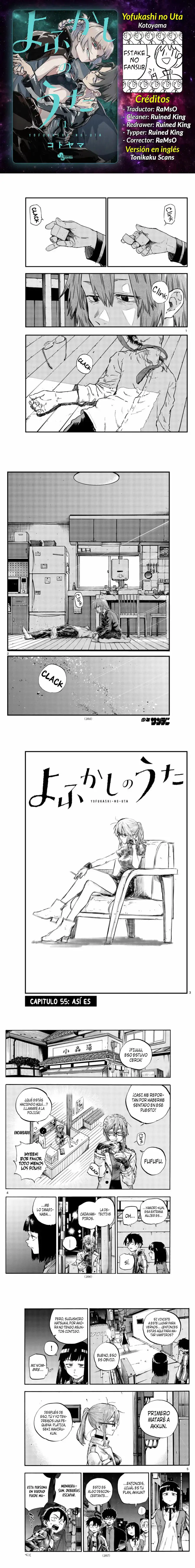 Yofukashi no Uta - Capítulo 55 - Página 1 - LectorTMOo