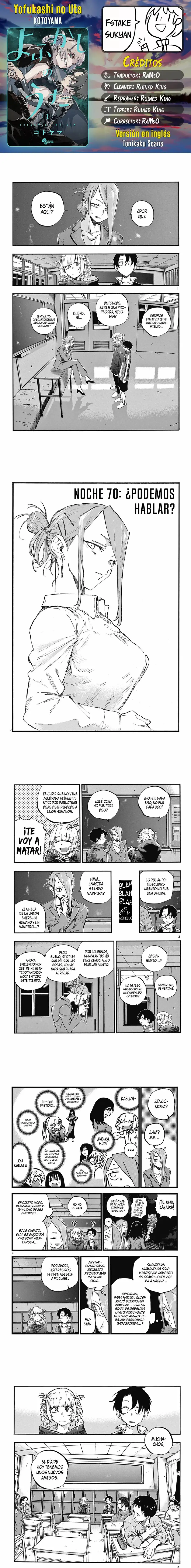 Yofukashi no Uta - Capítulo 70 - Página 1 - LectorTMOo