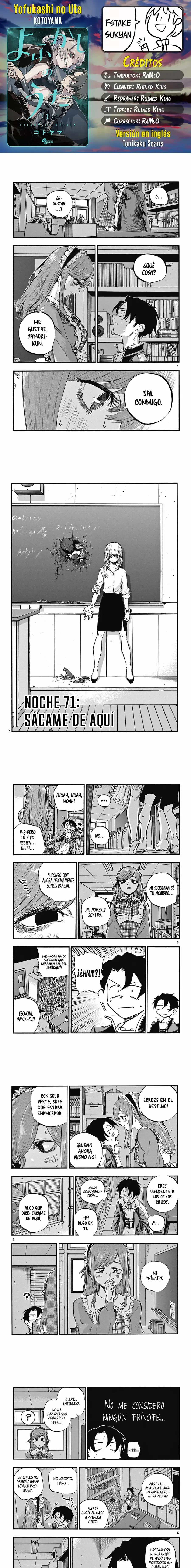 Yofukashi no Uta - Capítulo 71 - Página 1 - LectorTMOo