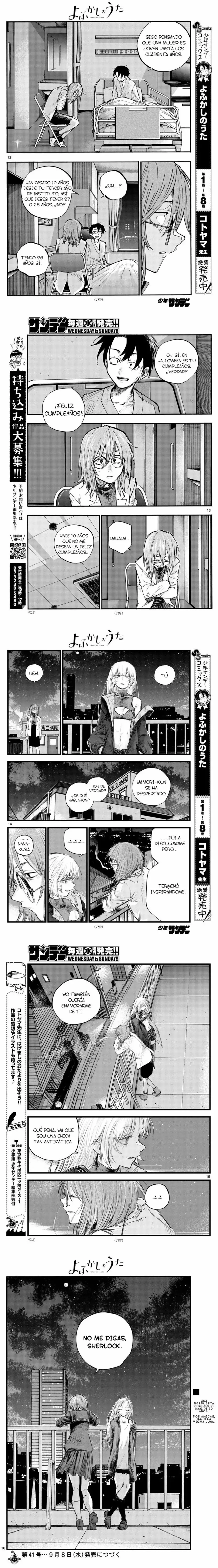 Yofukashi no Uta - Capítulo 93 - Página 3 - LectorTMOo