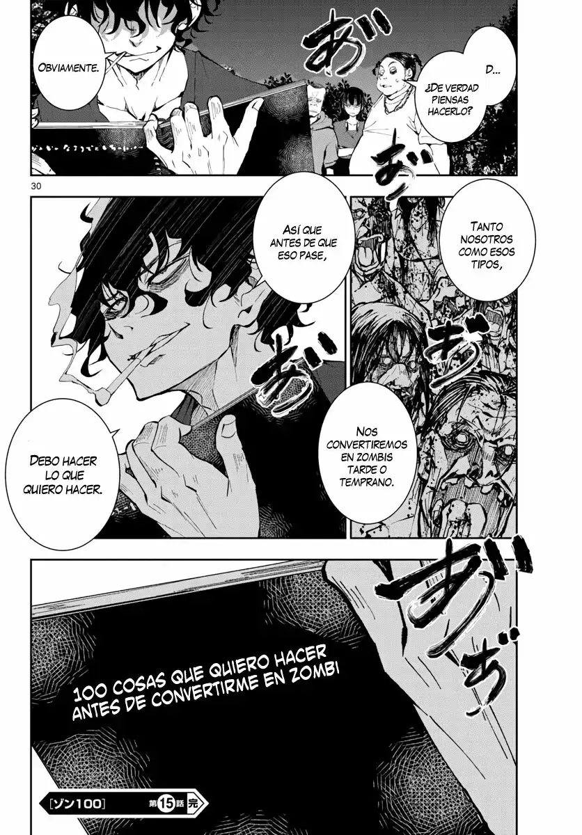 Zom100: 100 Cosas que Quiero Hacer Antes de Convertirme en un Zombi - Capítulo 15 - Página 30 - LectorTMOo