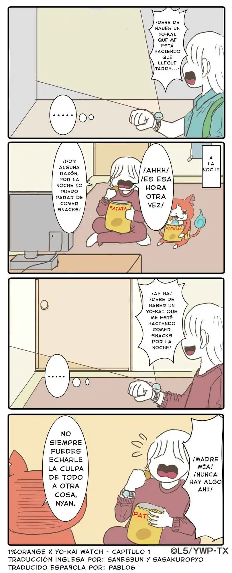 1%ORANGE×Yo-kai Watch♪ ~There Are Yo-kai In My Youth!?~ - Capítulo 1 - Página 5 - LectorTMOo