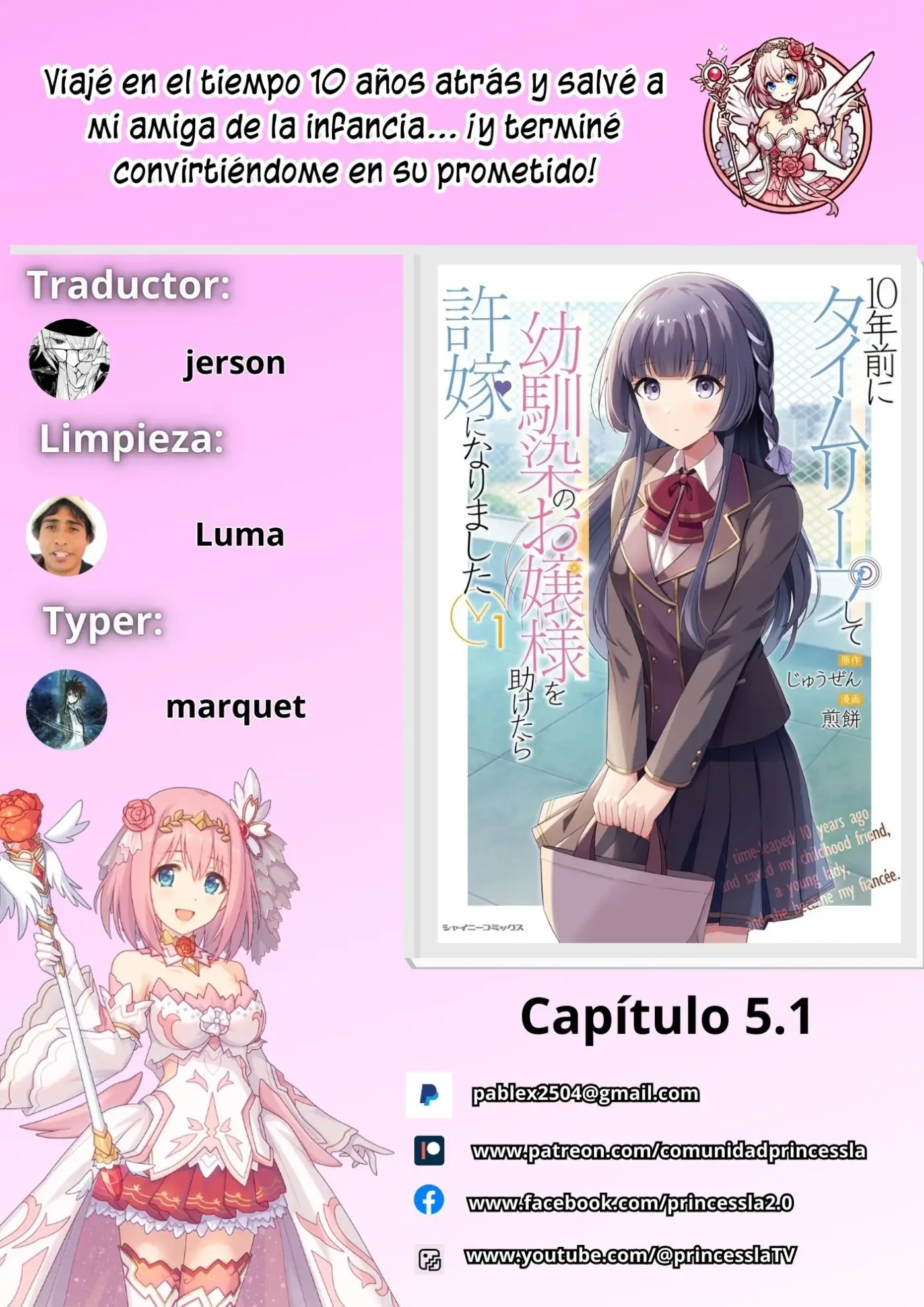 10-nenmae Ni Time Leap Mierda Osananajimi No Ojousama Wo Tasuketara Iinazuke Ni Narimashita - Capítulo 5.1 - Página 1 - LectorTMOo