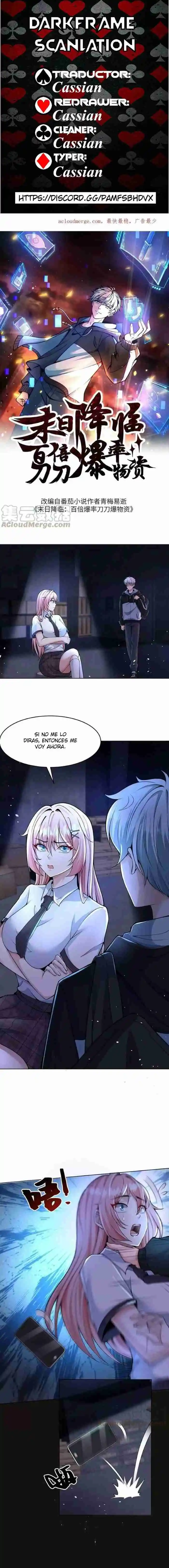 100% De Drop Rate En El Apocalipsis capítulo 2 página 1