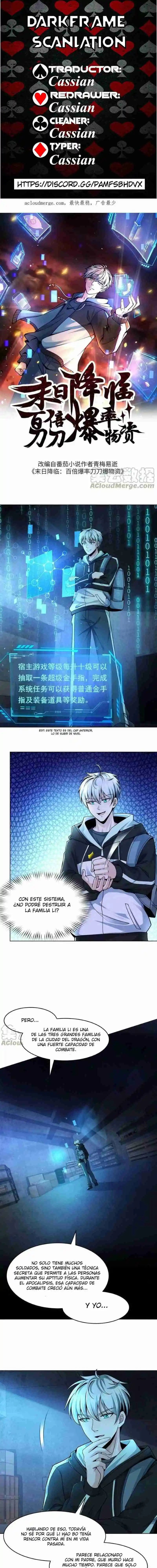 100% De Drop Rate En El Apocalipsis - Capítulo 3 - Página 1 - LectorTMOo