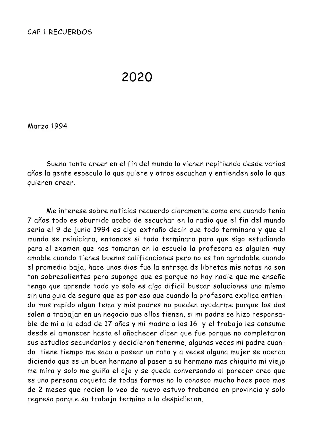 2020 (Novela) - Capítulo 1 - Página 1 - LectorTMOo