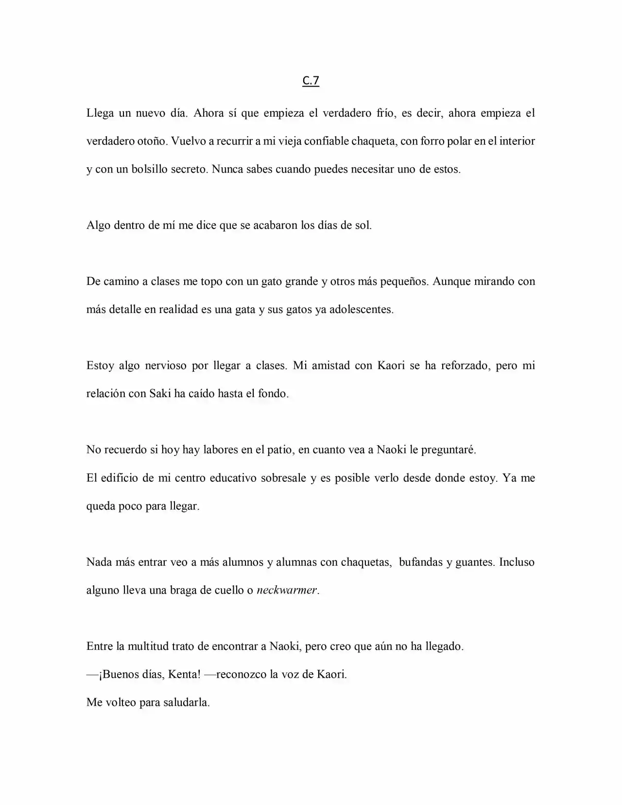365 DÍAS HASTA OTOÑO (Novela) - Capítulo 7 - Página 1 - LectorTMOo