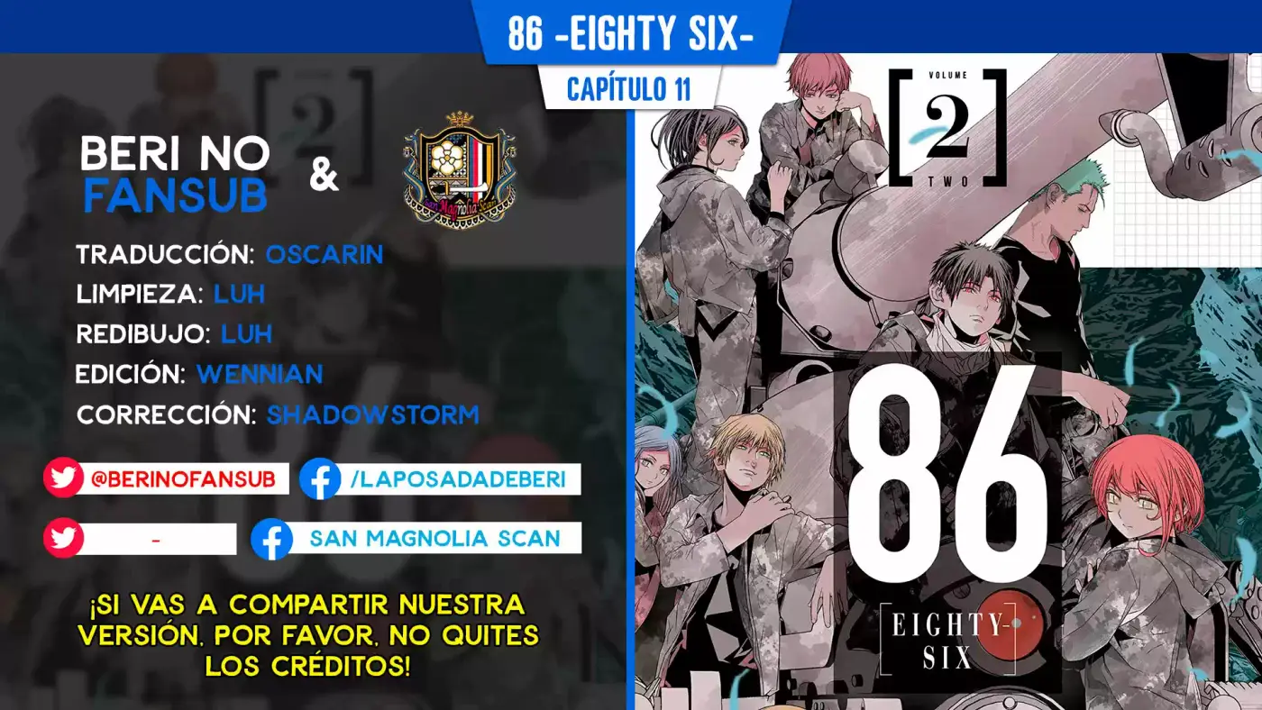 86 — Eighty Six — - Capítulo 11 - Página 1 - LectorTMOo